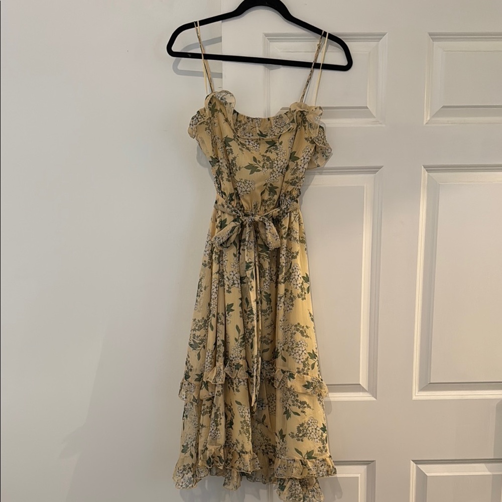 Keepsake The Label Luscious Sleeveless Ruffle Blouson Midi Dress